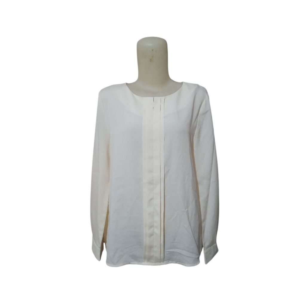 Preloved - "Opaque.Clip" Long Sleeve Silk Blouse