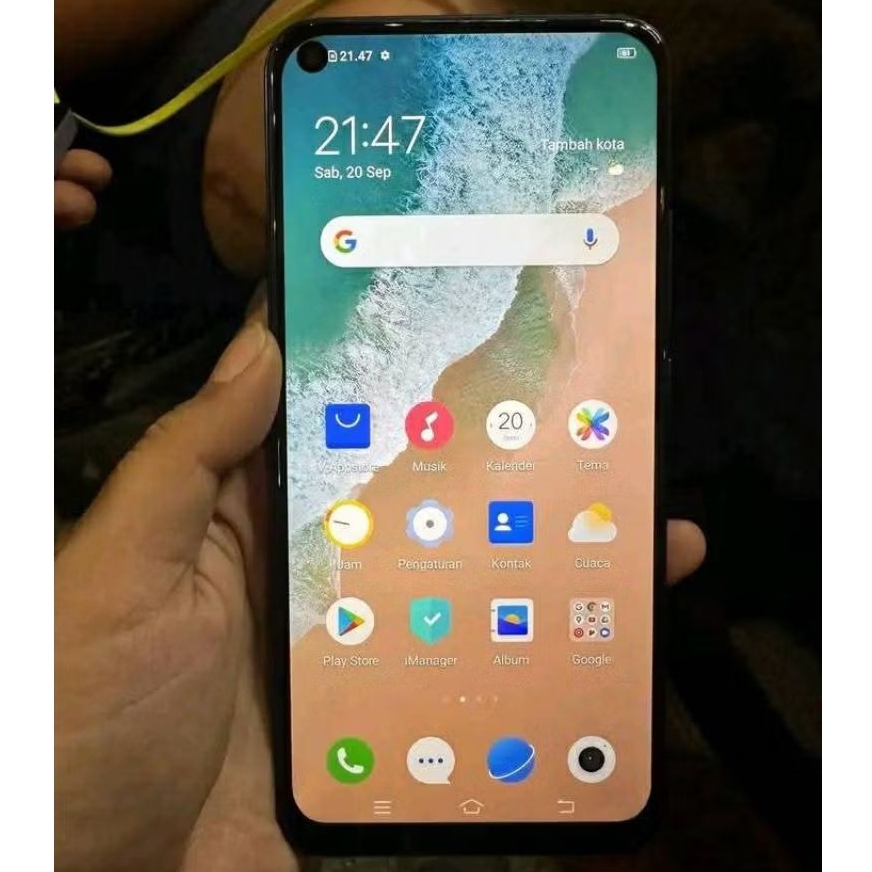 LCD Ori Asli Copotan Vivo Y30 / Y30i Fullset Touchscreen