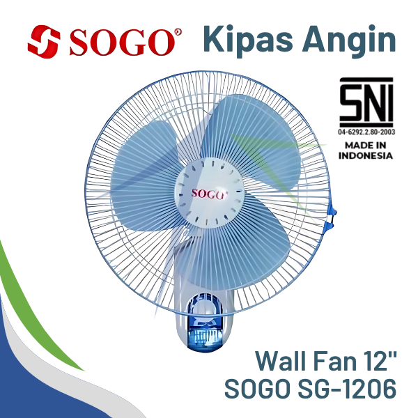 SOGO Kipas Angin Dinding / Wall Fan 3 Kecepatan Bilah 12" /16"/ 18" inchi