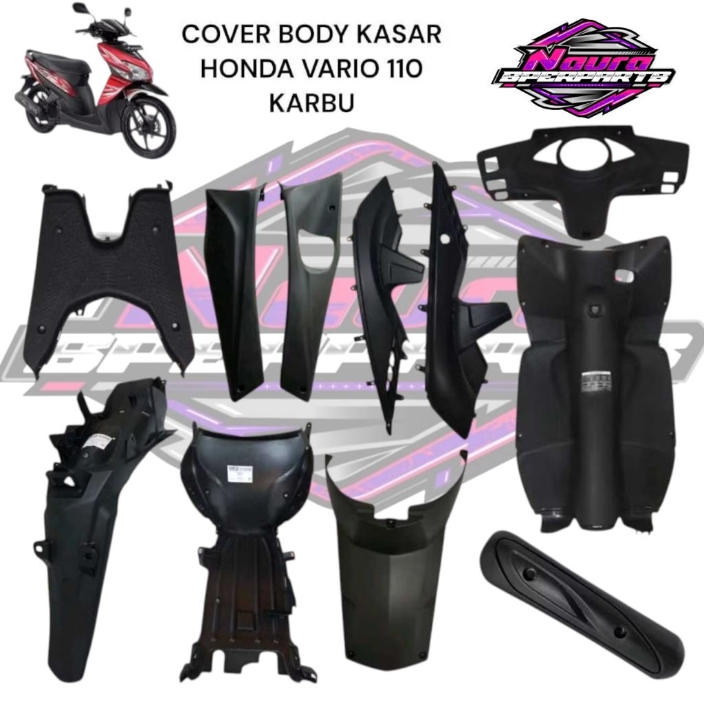 WITOR - Cover Full Body Kasar Motor Vario 110 CW Karbu Lama Old Tahun 2006 2007 2008 2009 2010