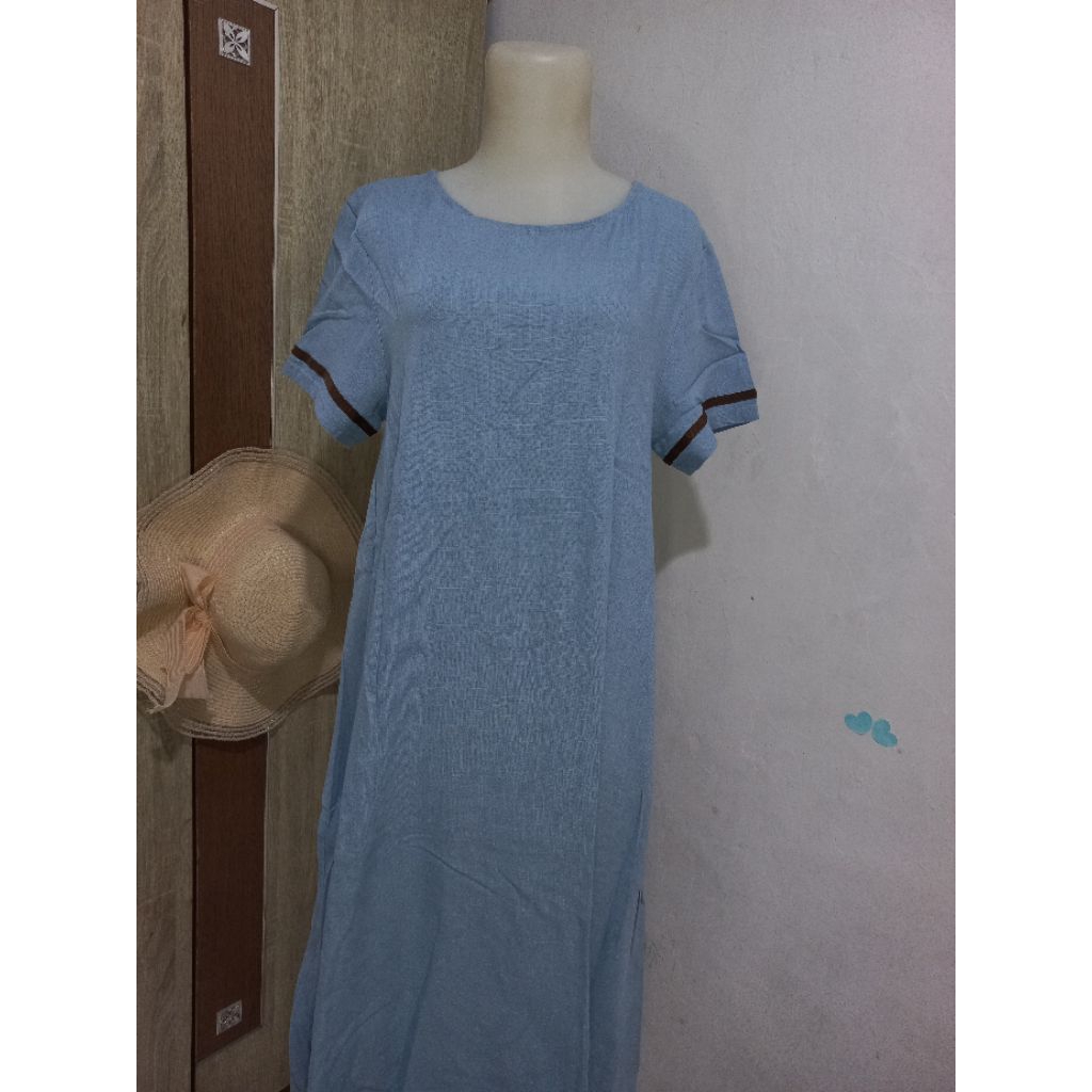 COD Longdress CDD daster megar wanita jastip brand CODES COMBINE bahan adem, preloved