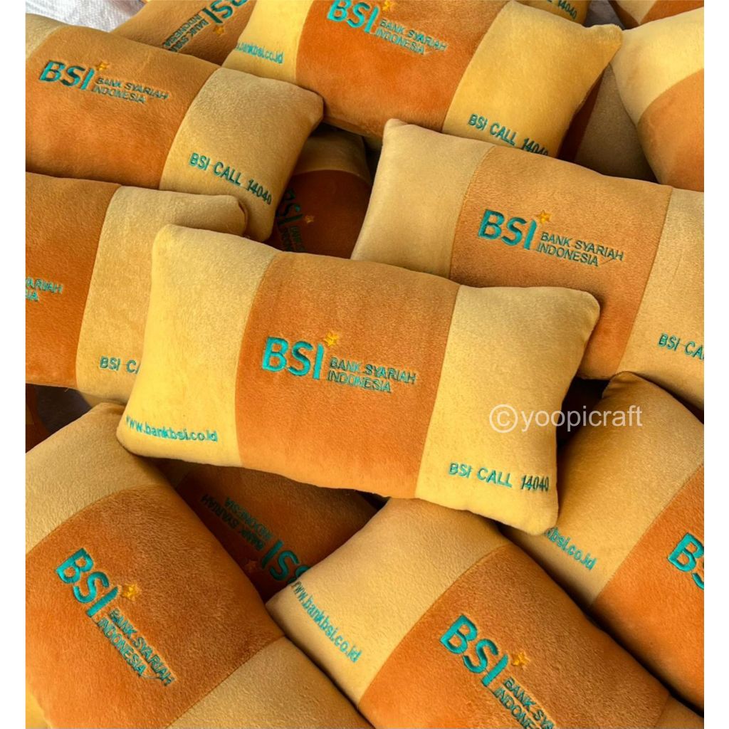 Bantal Souvenir Bank Syariah Indonesia