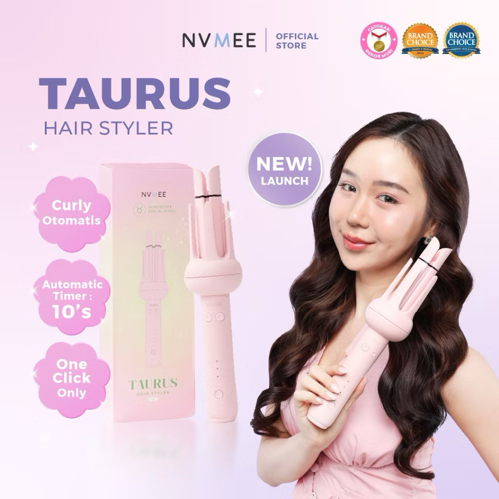 NVMEE CATOKAN KERITING OTOMATIS TAURUS / VIRGO HAIR STYLER / CATOKAN RAMBUT / CATOKAN VIRAL