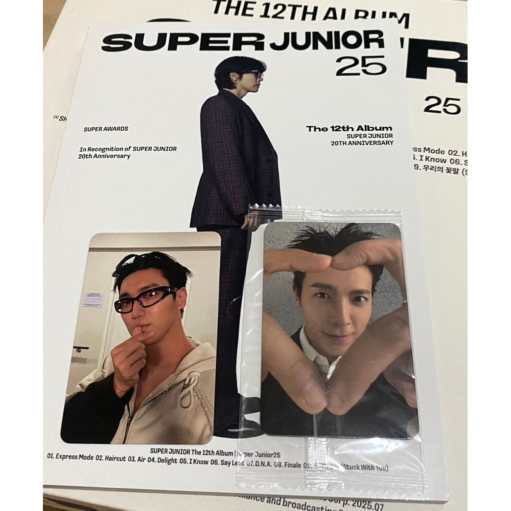 Super Junior 25 Album Unsealed fullset POB ktown4u donghae eunhyuk siwon