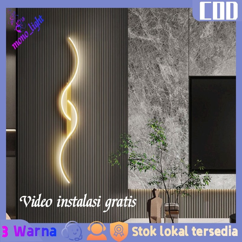 Mono_Light lampu hiasan dinding aesthetic ruang tamu minimalis lampu kamar tidur dekorasi listrik ta