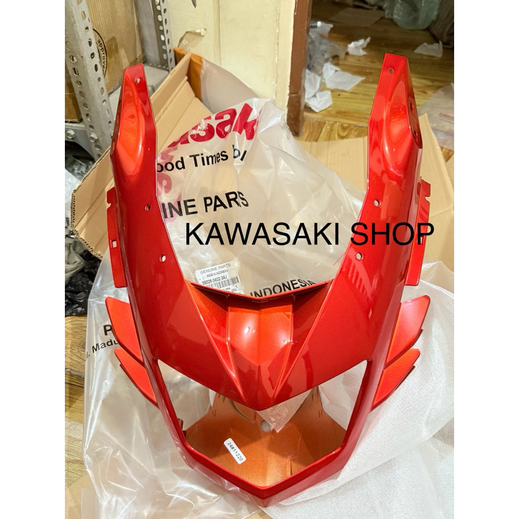 Batok barong fairing fering lampu ninja rr new orange oren original kawasaki