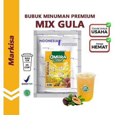 Indonesia Powder Rasa Markisa 500GR Merk Omura Blend