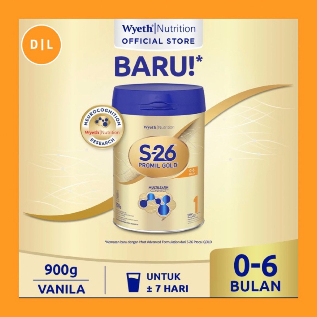 S26 PROMIL GOLD TAHAP 1 900gr / S-26 Promil Gold 900 gr