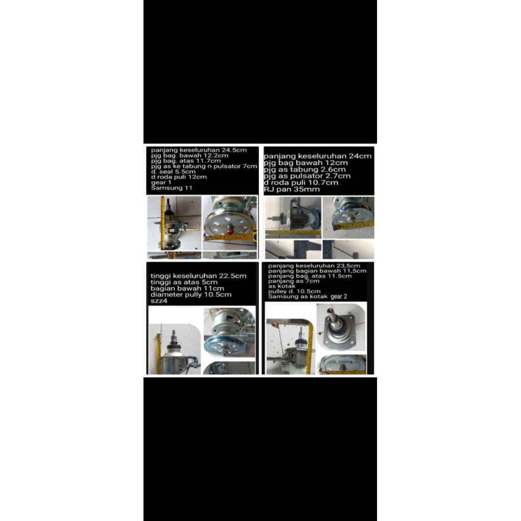 Gearbox samsung WA90FA gear box untuk mesin cuci top loading