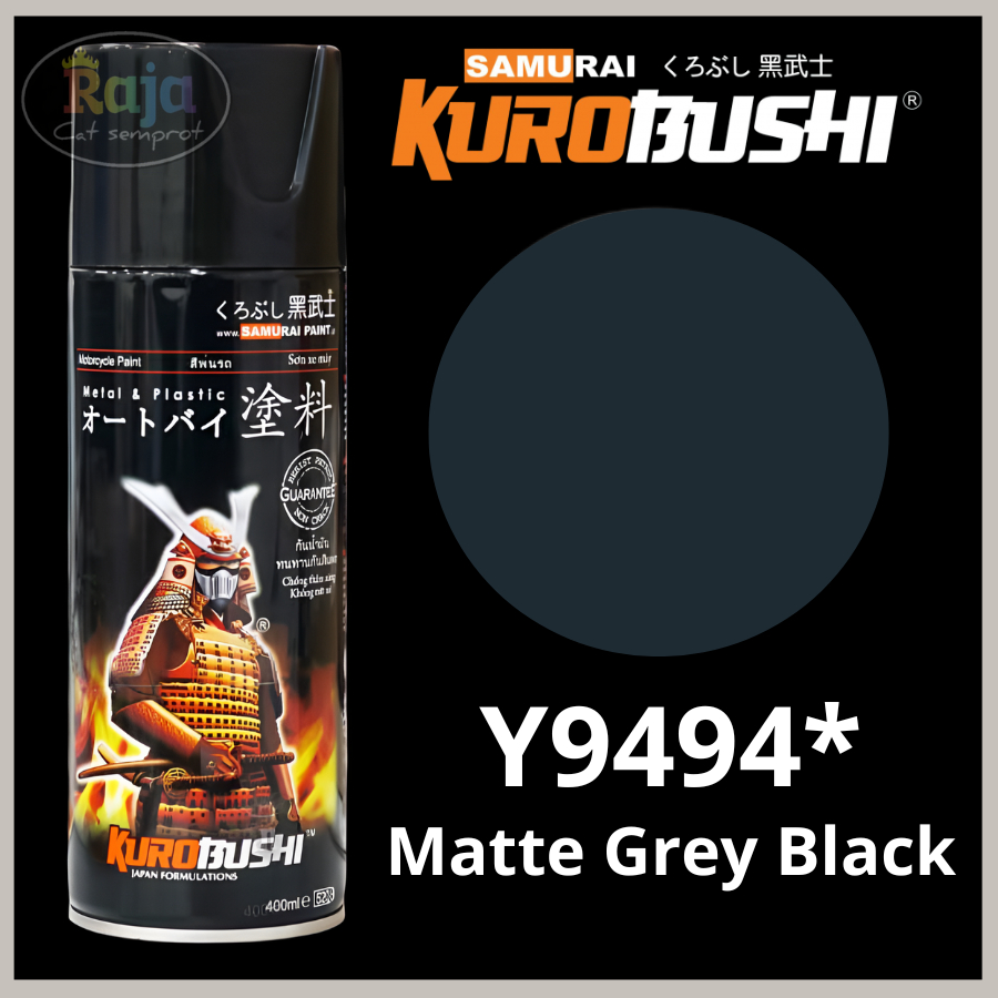Samurai paint  Matte Black Grey - Y9494*