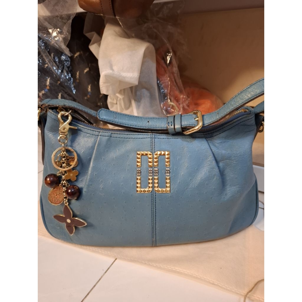 Tas Daks Soulder Blue / Tas Ketek kulit asli / Tas Daks Second Cantik / Tas Soulder Wanita Kulbur