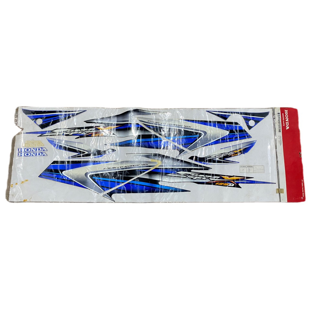871X0 KTM N00ZD striping stiker supra x 125 lama original baru AHM