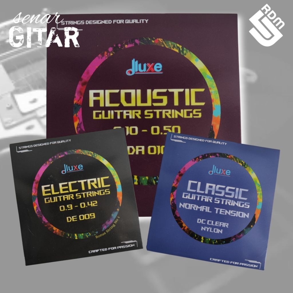 senar gitar dluxe original 1 set