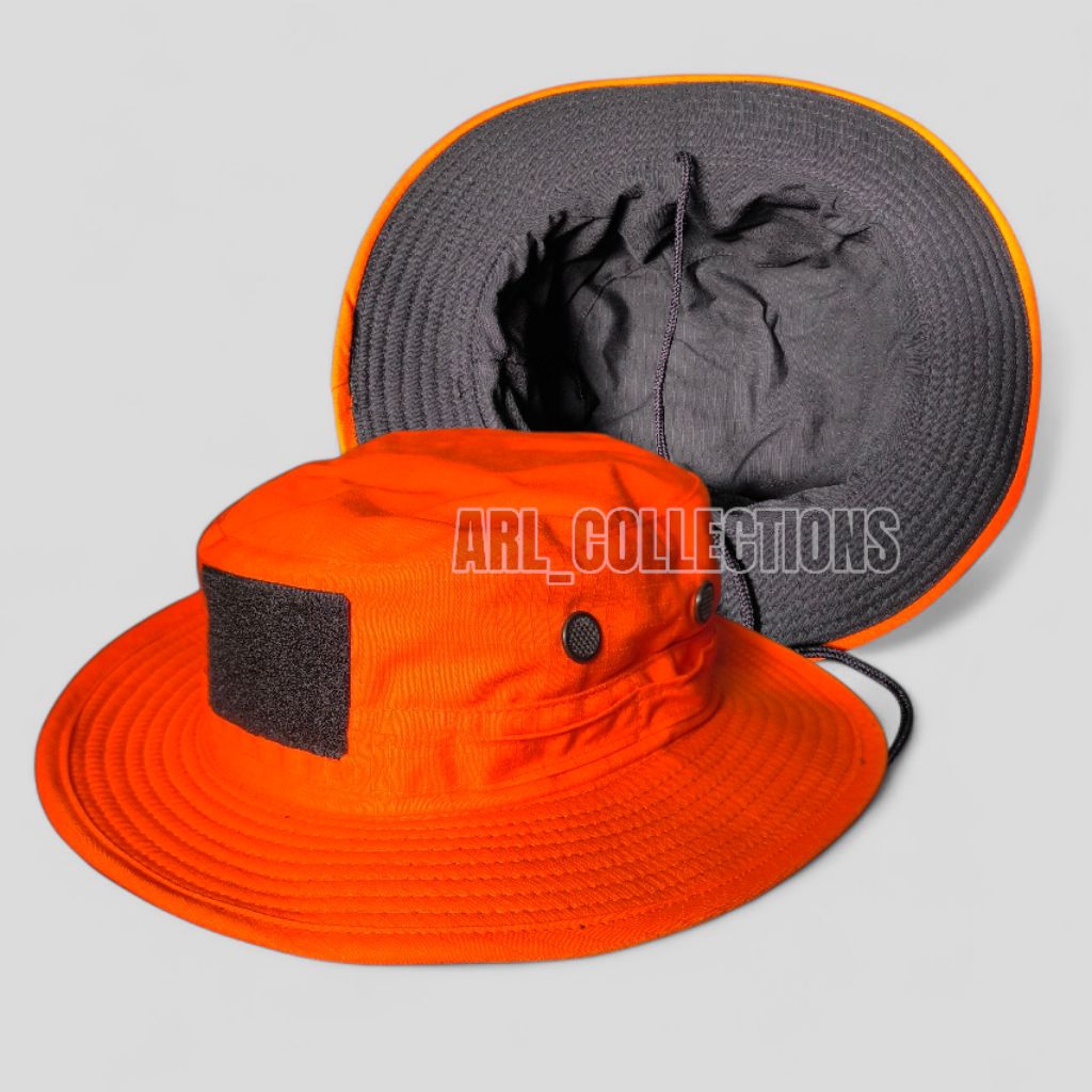 topi rimba tactical outdoor orange bpbd bnpb sar rescue full kawat ripstop cotton lapangan
