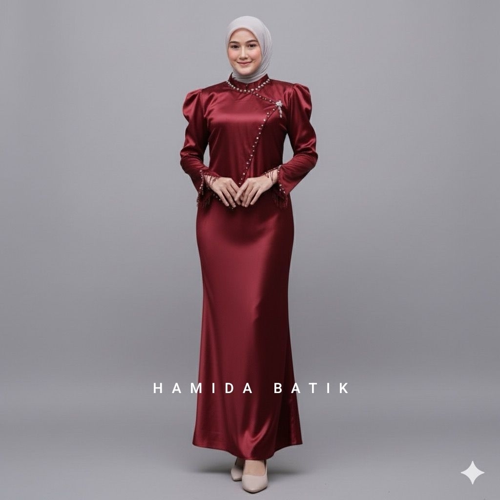 Gamis Wanita Terbaru 2026 Dres Terpisah Dewasa Jumbo Viral Syari Gaun Lebaran Pakaian Remaja Cewek M