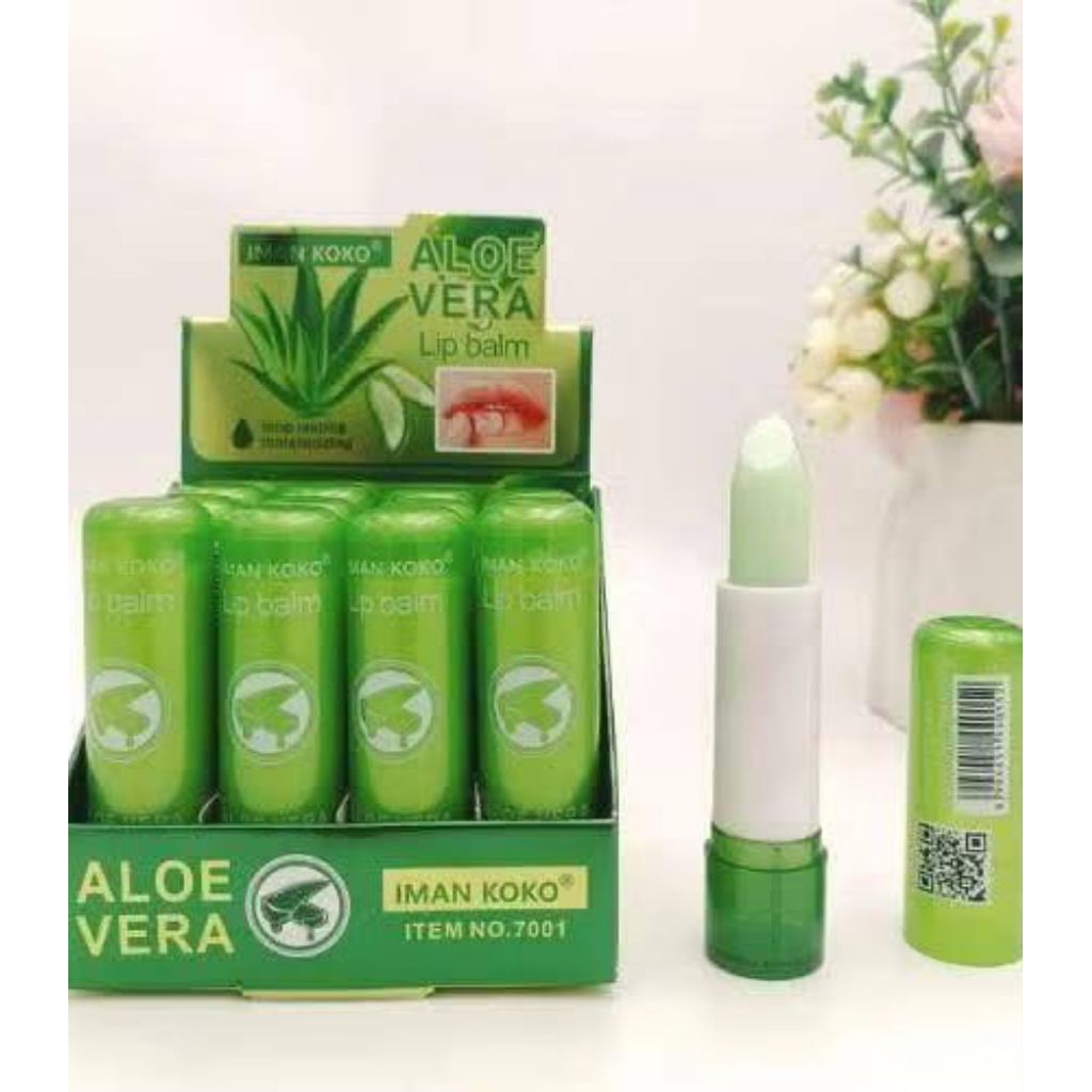 Iman Koko Aloe Vera Lip Balm – Pelembab Bibir Lidah Buaya / Meover | Lip Balm Angin
