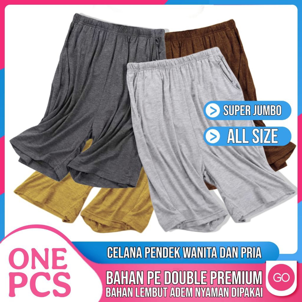 celamis pendek wanita rayon pe pendek jumbo