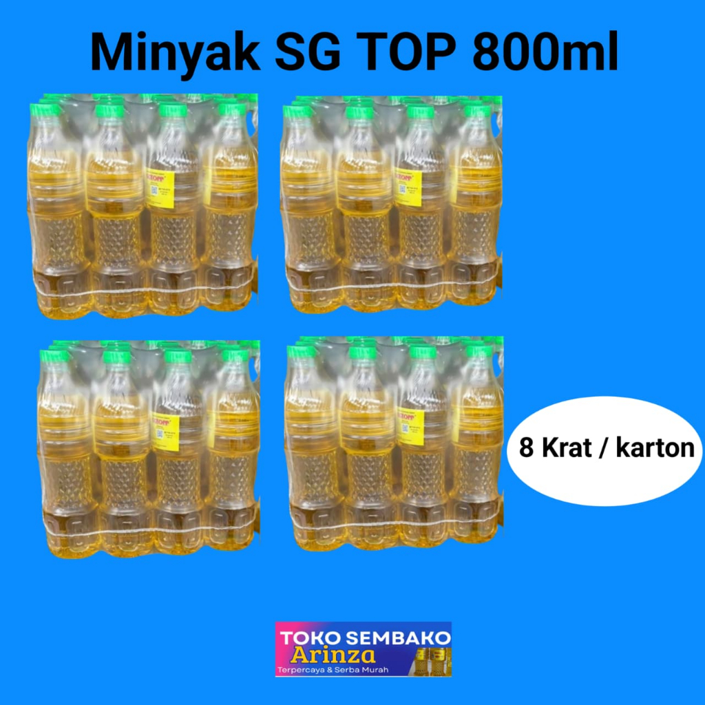 Minyak Goreng sgtopp 4 Karton 800ml per Botol Kualitas Terpercaya