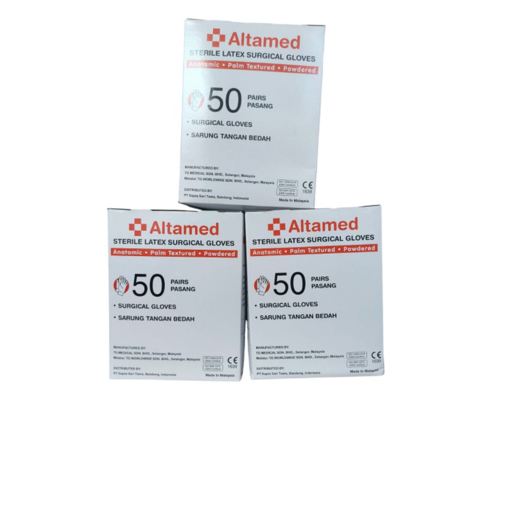 Sarung tangan steril Altamed Powder/handscoon steril Altamed powder