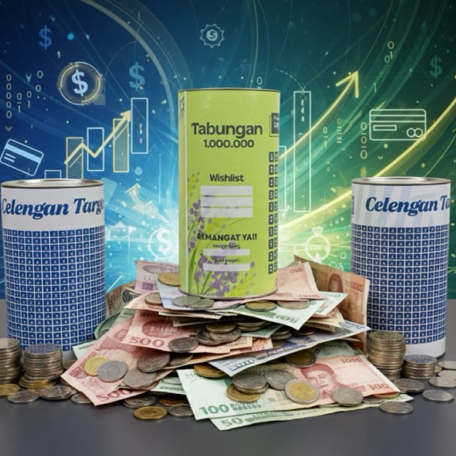Celengan Target 1 Juta Jumbo Tabungan Target 1 Juta Souvenir Celengan