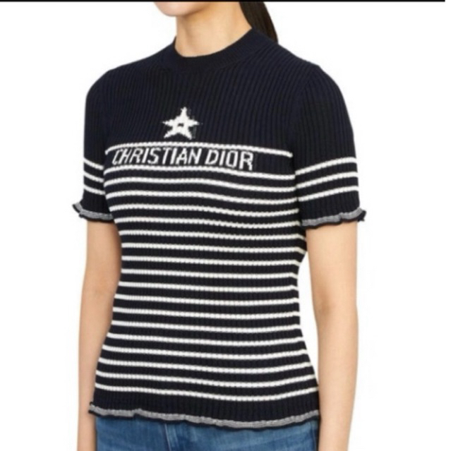 dior" knit striped