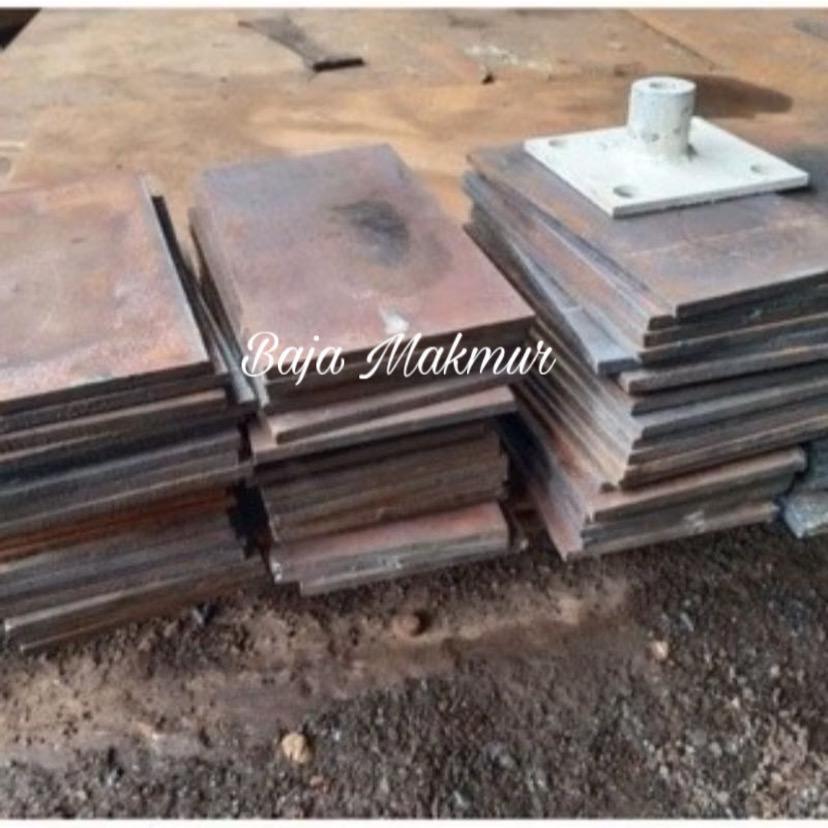 (TERMURAH) Plat Besi Hitam 10cm x 15cm Tebal 3/5/6/7mm Promo Plat Besi Hitam