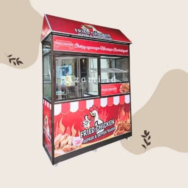 Gerobak Fried chicken / Booth Jualan / Gerobak Chicken Geprek