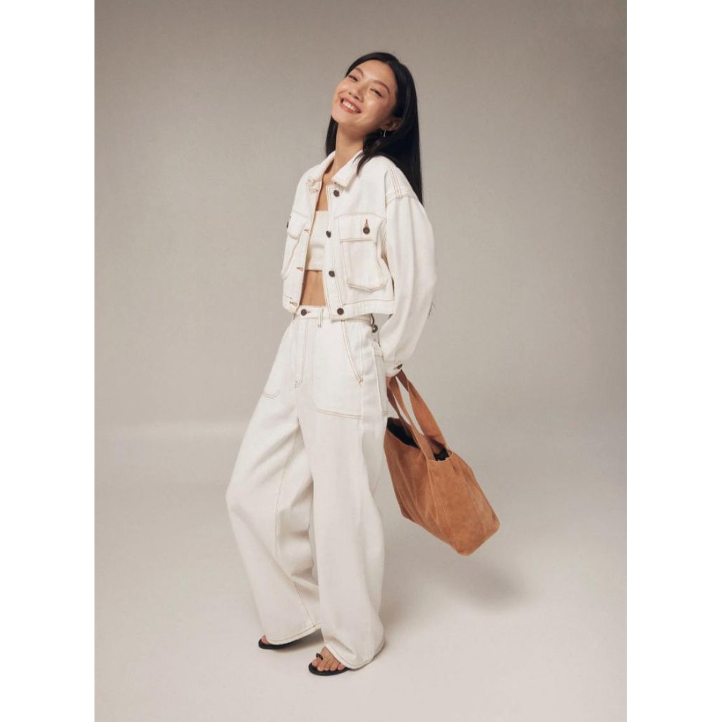 Love Bonito crop denim jacket