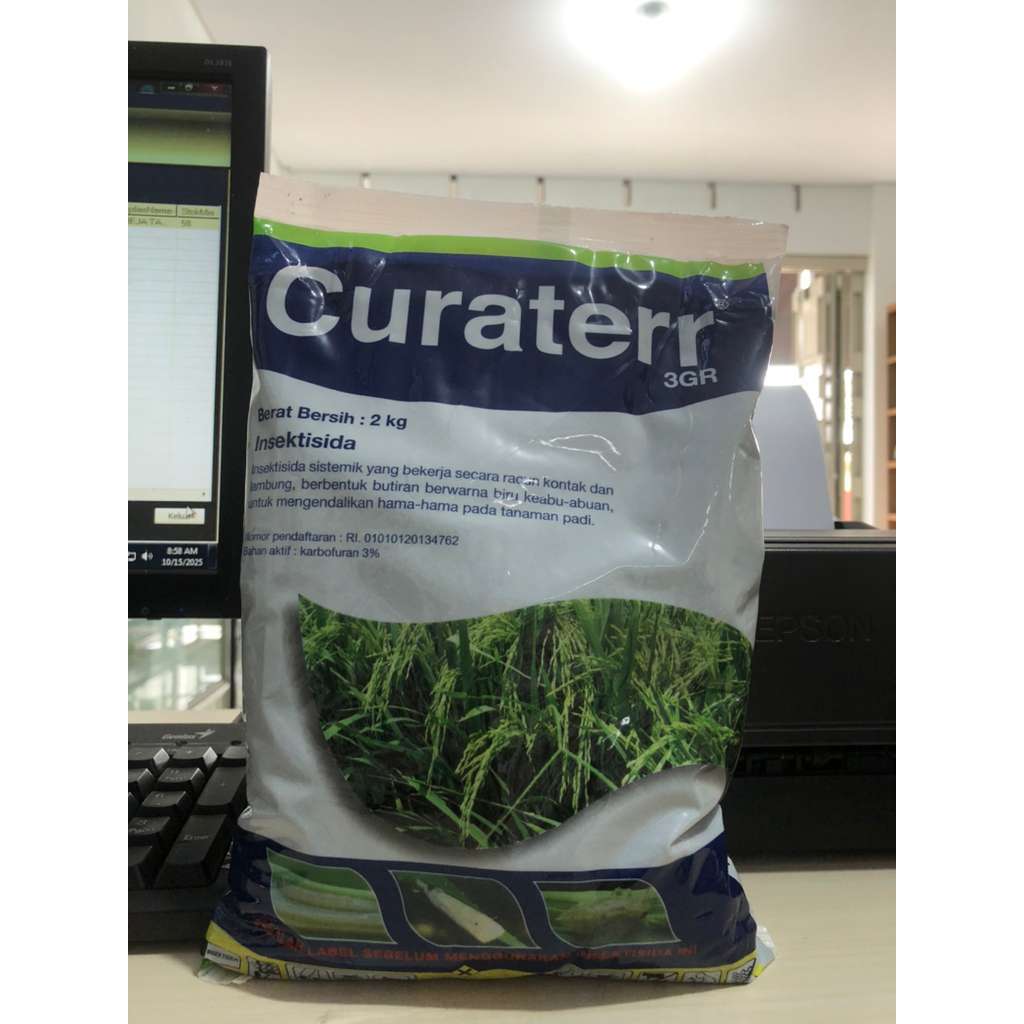 INSEKTISIDA CURATERR 3GR / 2 KG / RACUN PADI /RACUN HAMA