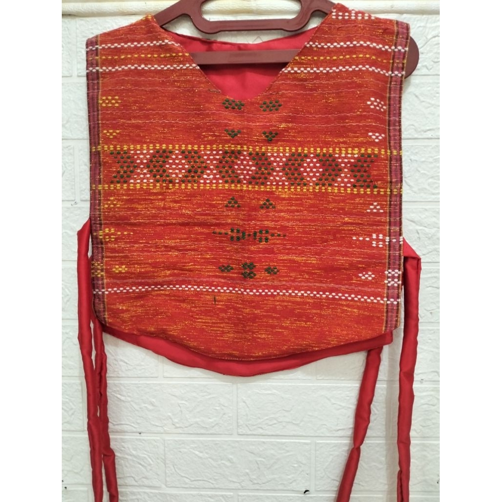 rompi ulos Batak Toba, outer ulos , rompi perempuan dewasa model celemek