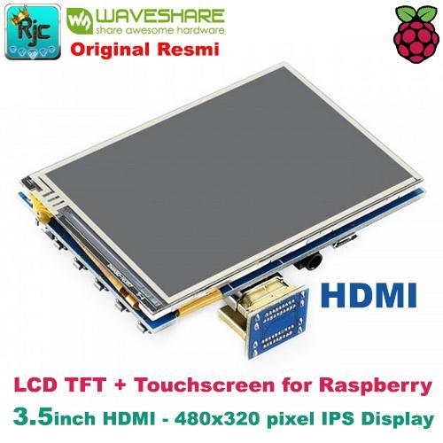 focx- Lcd Waveshare 3.5" 3.5 Inch Hdmi Ips Lcd Touchscreen Raspberry Pi 3B +
