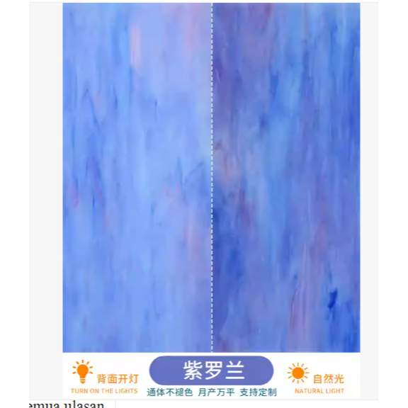 30*30cm DIY colored glass handmade mica glass mural Tiffany fragments translucent Tiffany lamp large