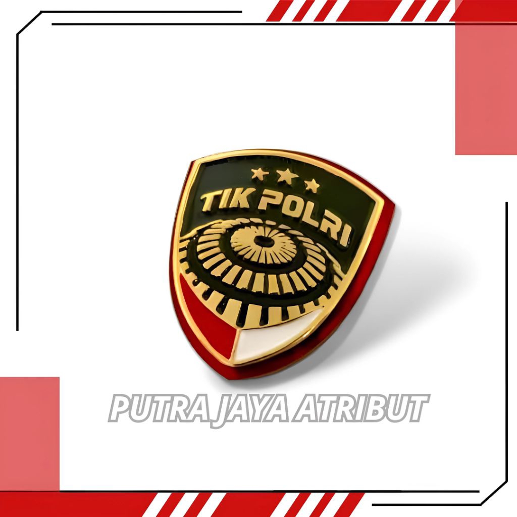 PIN TIK POLRI | PERLENGKAPAN ATRIBUT POLRI EXCLUSIVE TERBARU PREMIUM QUALITY TERSEDIA MAGNET PAKU KA