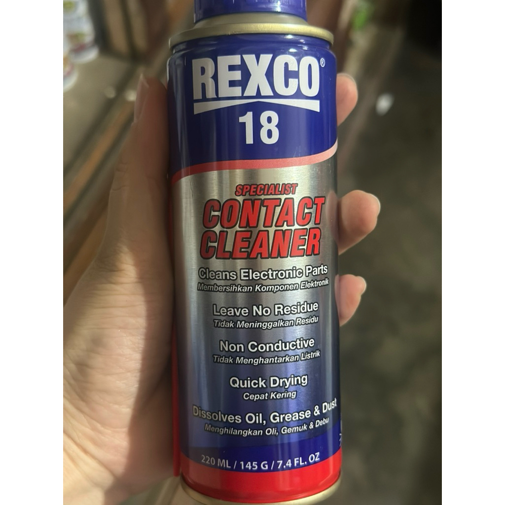 REXCO 18 CONTACT CLEANER/ PEMBERSIH KOMPONEN ELEKTRIK 200ML/500ML