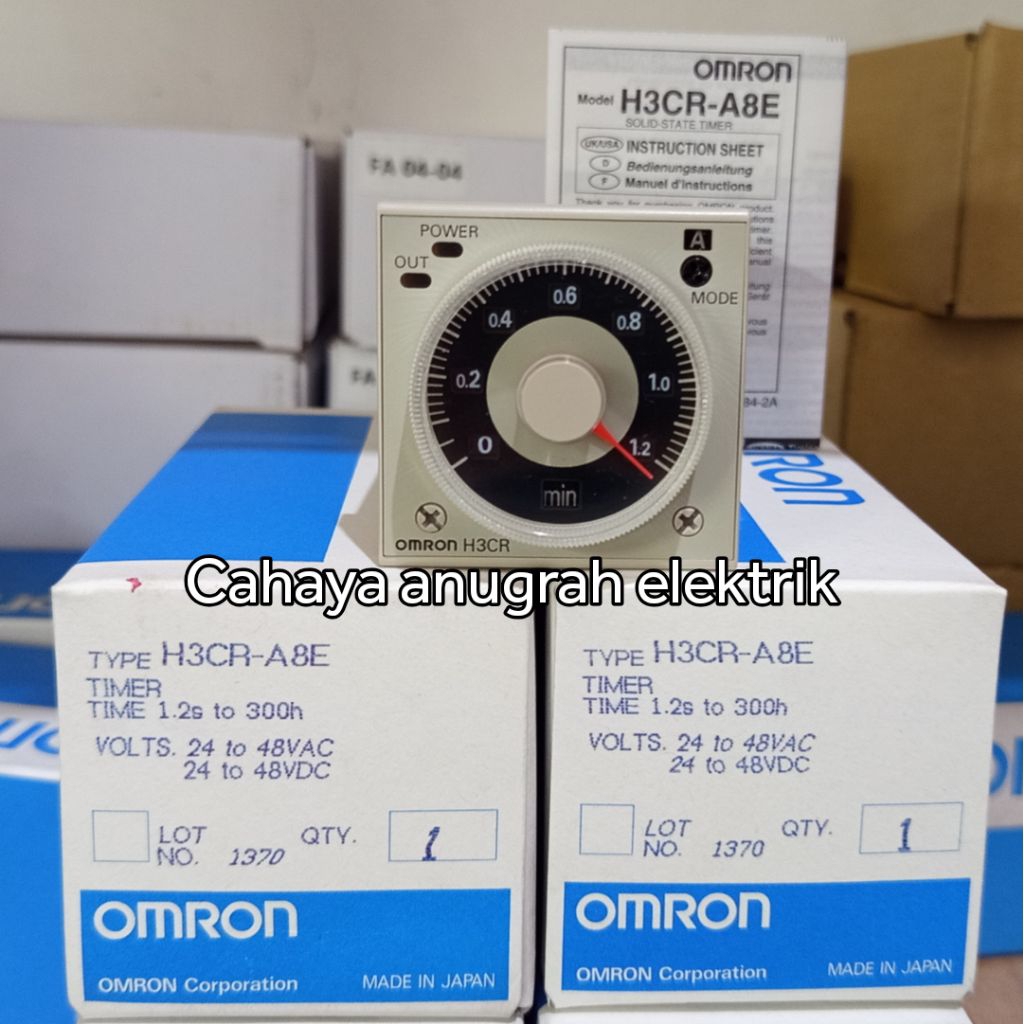 TIMER OMRON H3CR-A8E 24 TO 48V AC/DC OMRON H3CR A8 /OMRON H3CR A8E 100% ORIGINAL