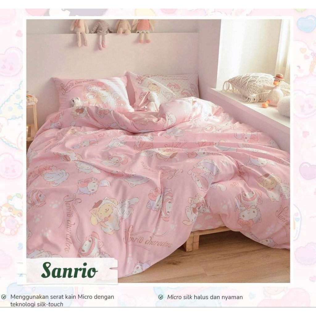 Bedcover set sprei sanrio bedcover set 90x200 bedcover set 100x200 bedcover set 120x200 bedcover set