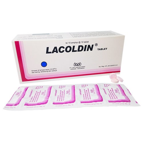Lacoldin 1 Strip isi 10 Tablet - Obat Flu Batuk Pilek Demam