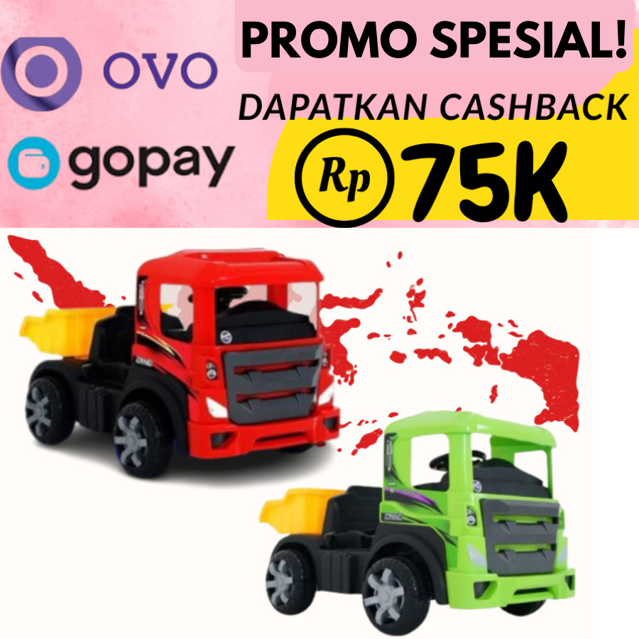 Mainan Truk Pasir Anak Maenan Mobil Aki Mega Truck Volta 5032 - MEGATRUCK