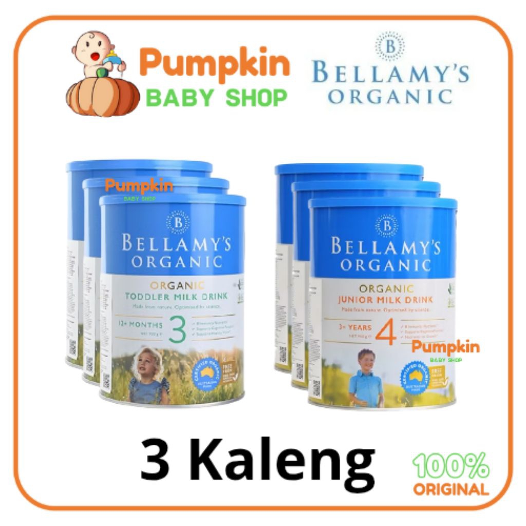 Paket 3 Kaleng Bellamys Organic Susu Formula Step 3 / 4