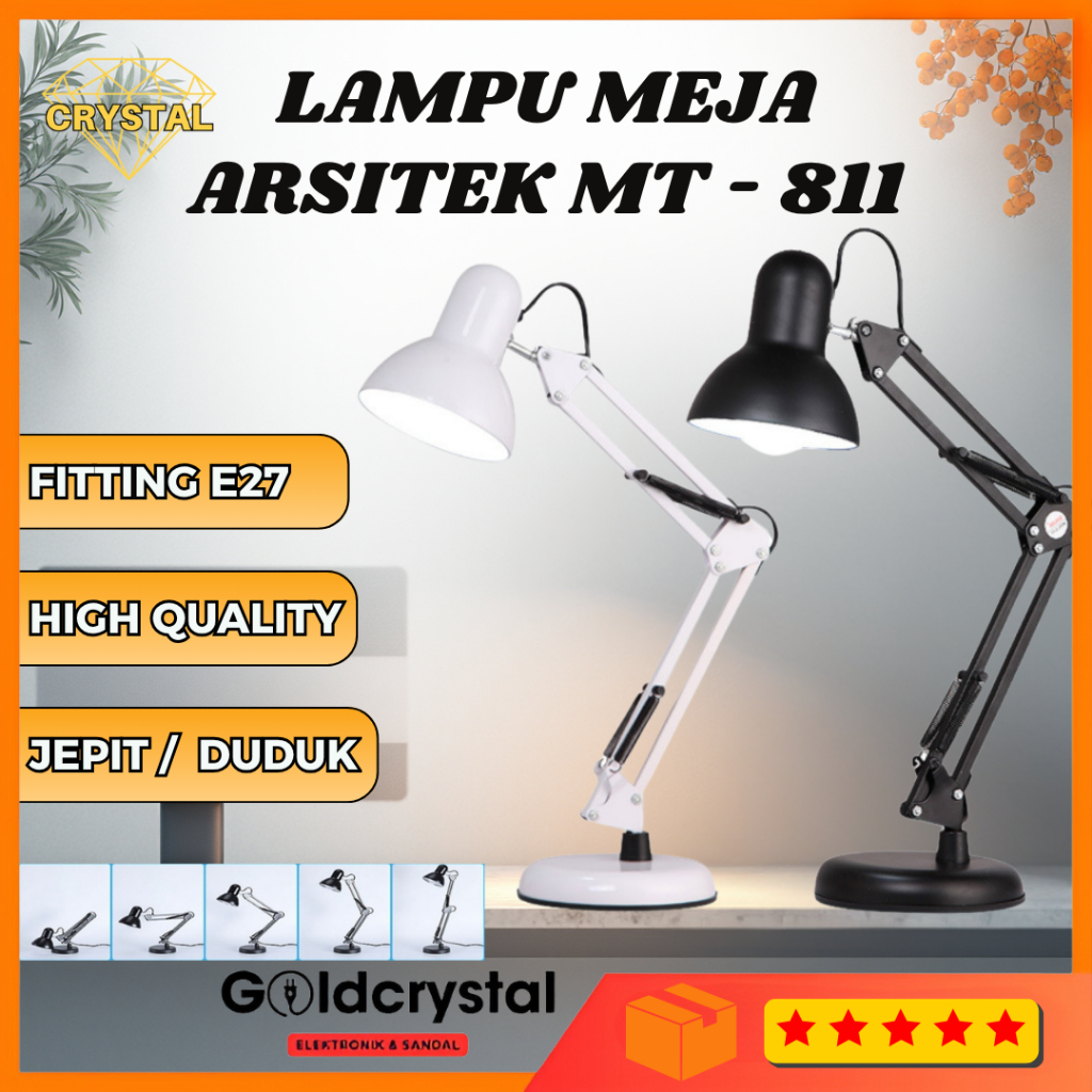Lampu Meja Arsitek / Lampu Belajar / Lampu Duduk / Duduk MT-811