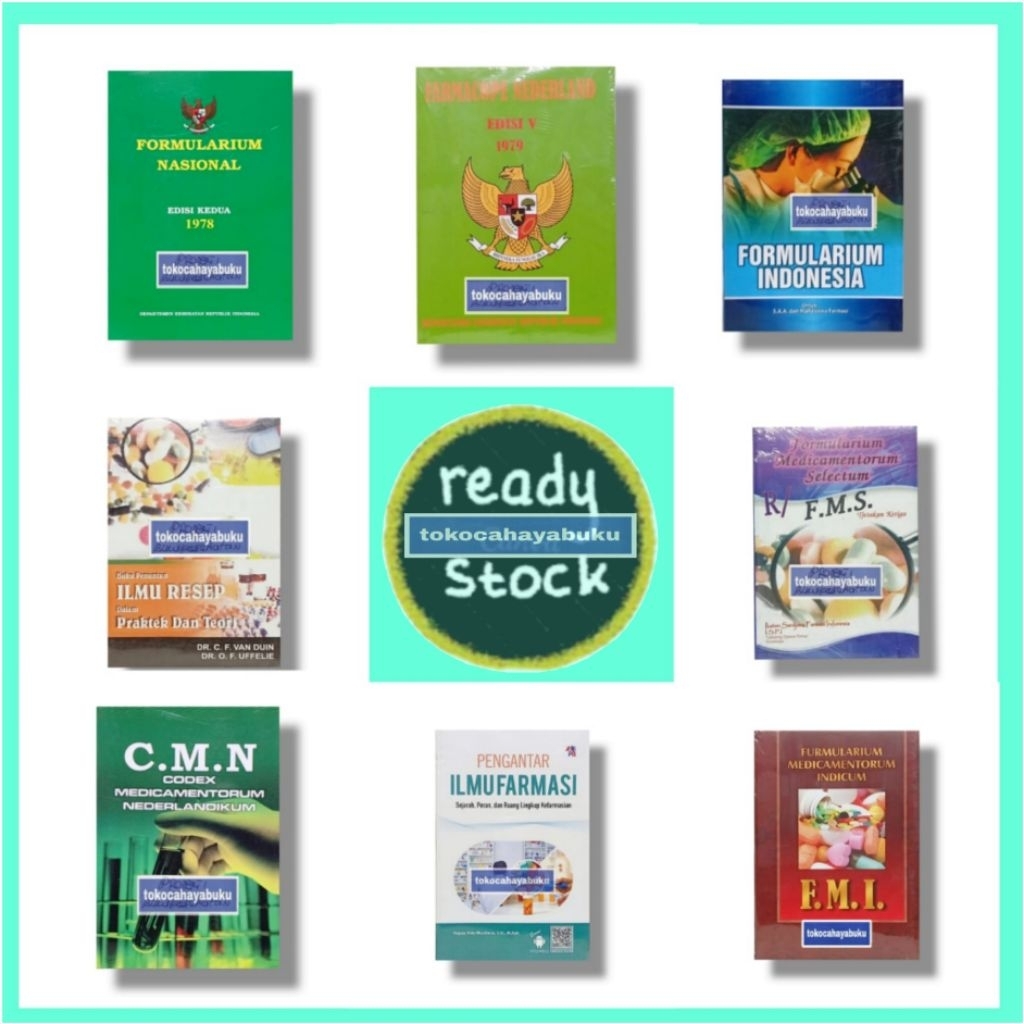 Pilihan Bebas,Seri Buku Farmasi : FARMAKOPE HERBAL, FARMAKOPE NEDERLAND,FORNAS,FOI, FMI,FMS, ILMU RE
