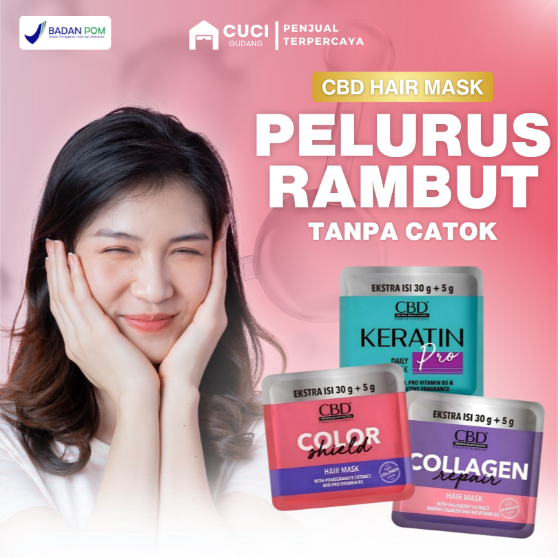 Vitamin Rambut Rontok Dan Kering Pelurus Permanen Tanpa Catok Mengembang Hairmask Smoothing Keratin 