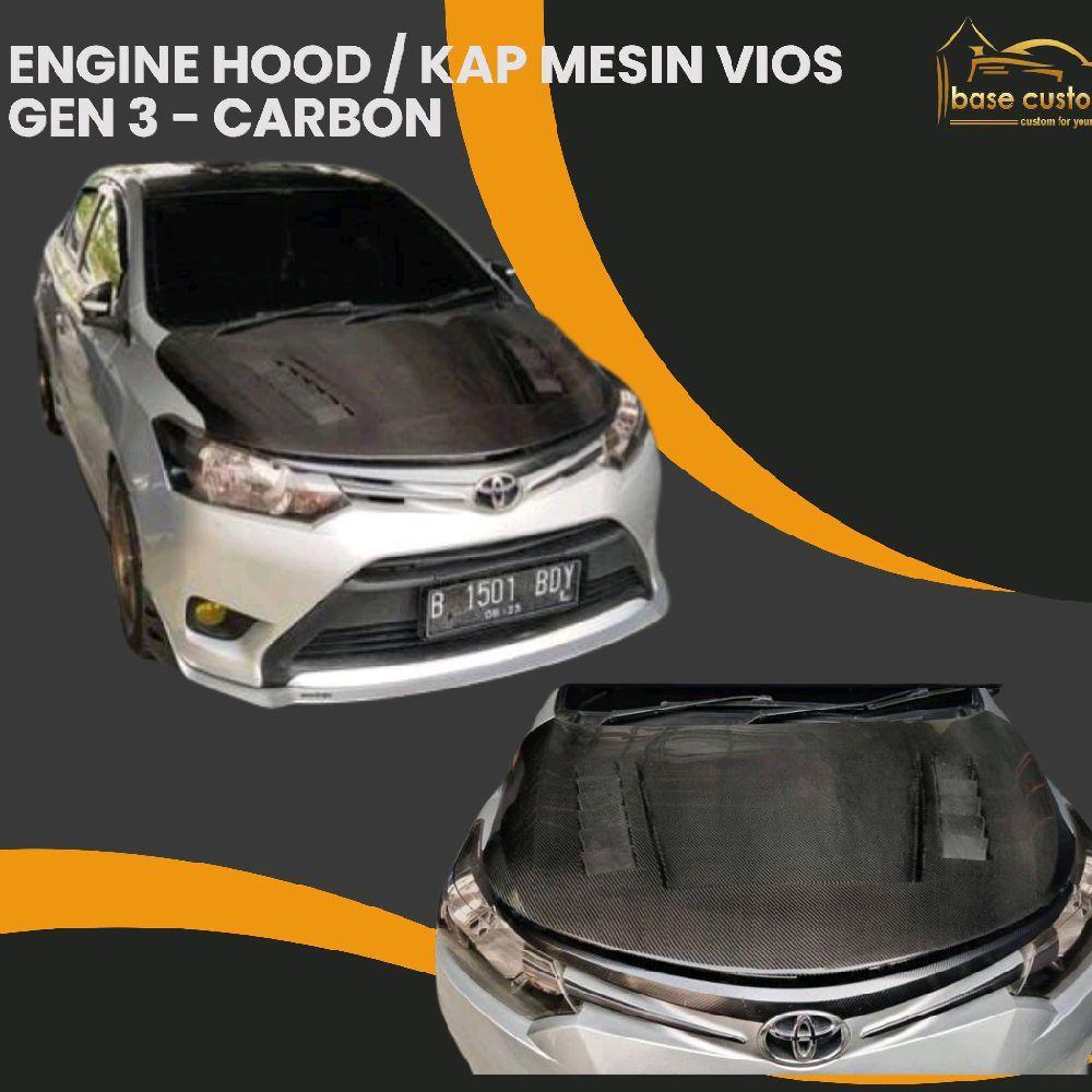 Engine Hood/Kap Mesin Vios Gen 3/vios gen 3 - Finish Carbon