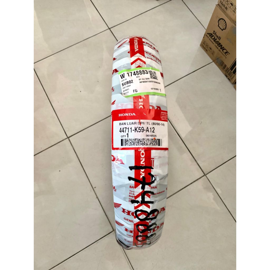 Ban Luar Honda AHM 42711-K59-A12 80/90-14 Tubeless / Ban Depan Sepeda Motor Vario Beat 100% Original
