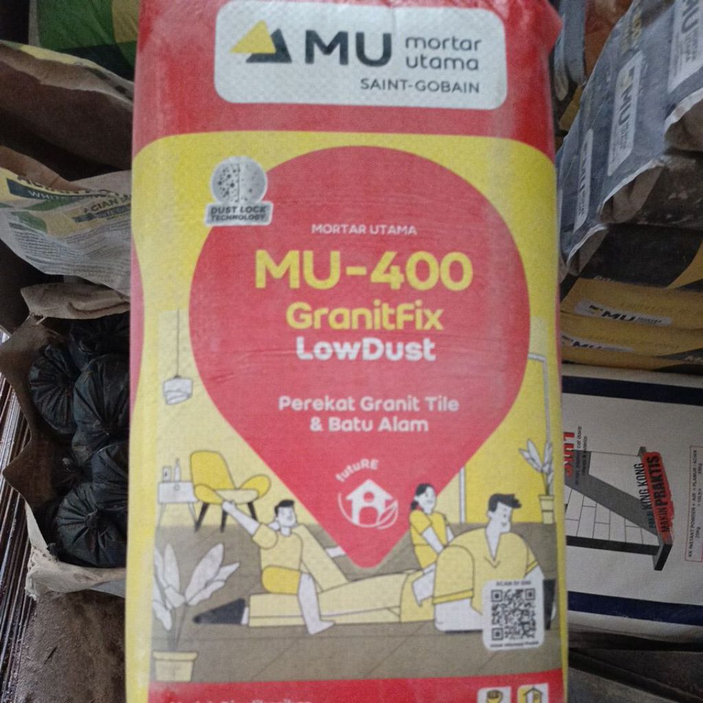 [ INSTANT ] Semen Mortal MU 400 / Semen perekat granit dan batu alam ( /sak )