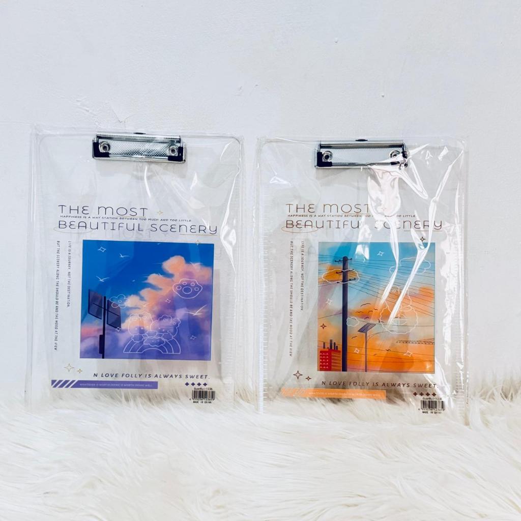 Papan Ujian/clipboard Transpara Acrylic/PapanJalan A4