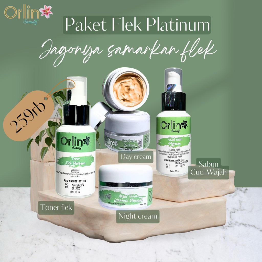 ORLIN BEAUTY (FREE BONUS)PAKET ORLIN BEAUTY/PAKET FLEK ORLIN BEAUTY/SKINCARE ORLIN BEAUTY/ECER FLEK 