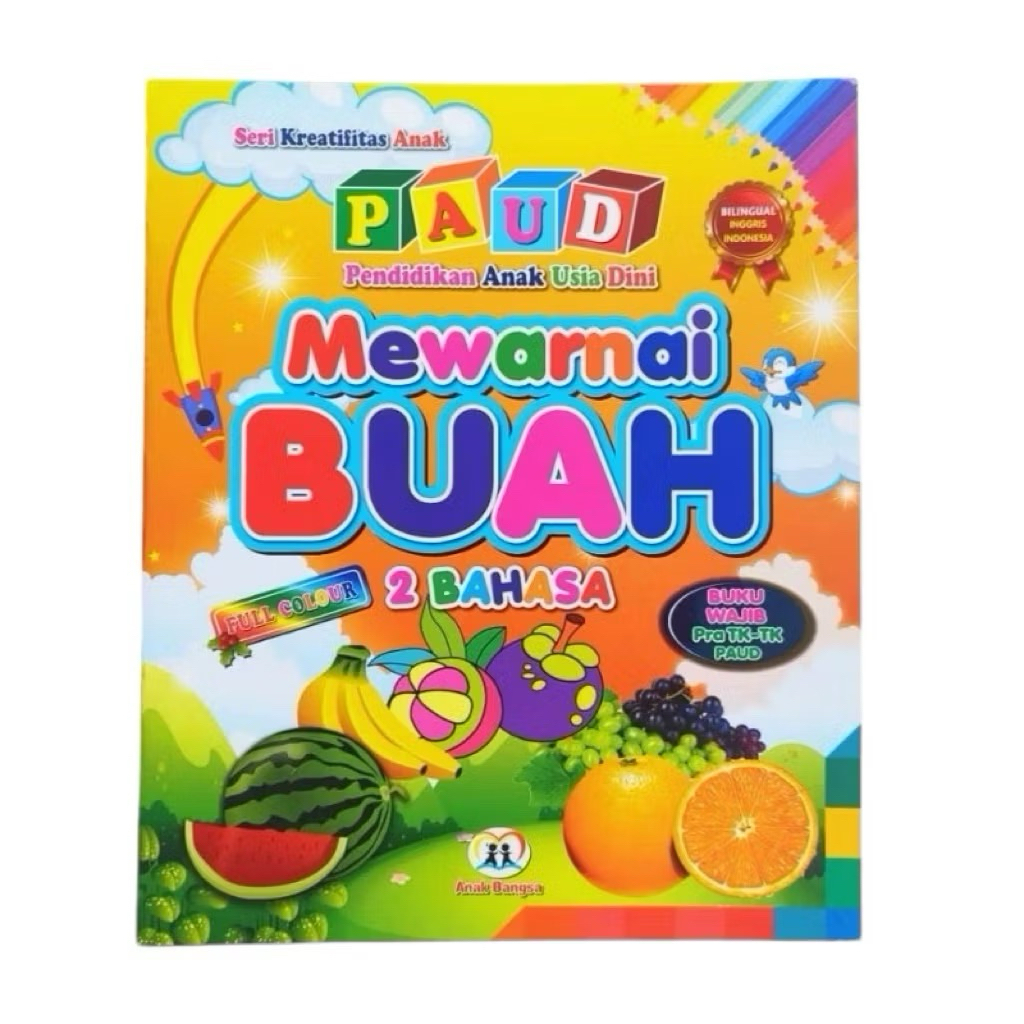 Buku Mewarnai PAUD Seri Kreatifitas Anak | Buku Untuk Anak PAUD Mewarnai | Buku PAUD Mewarnai | Buku