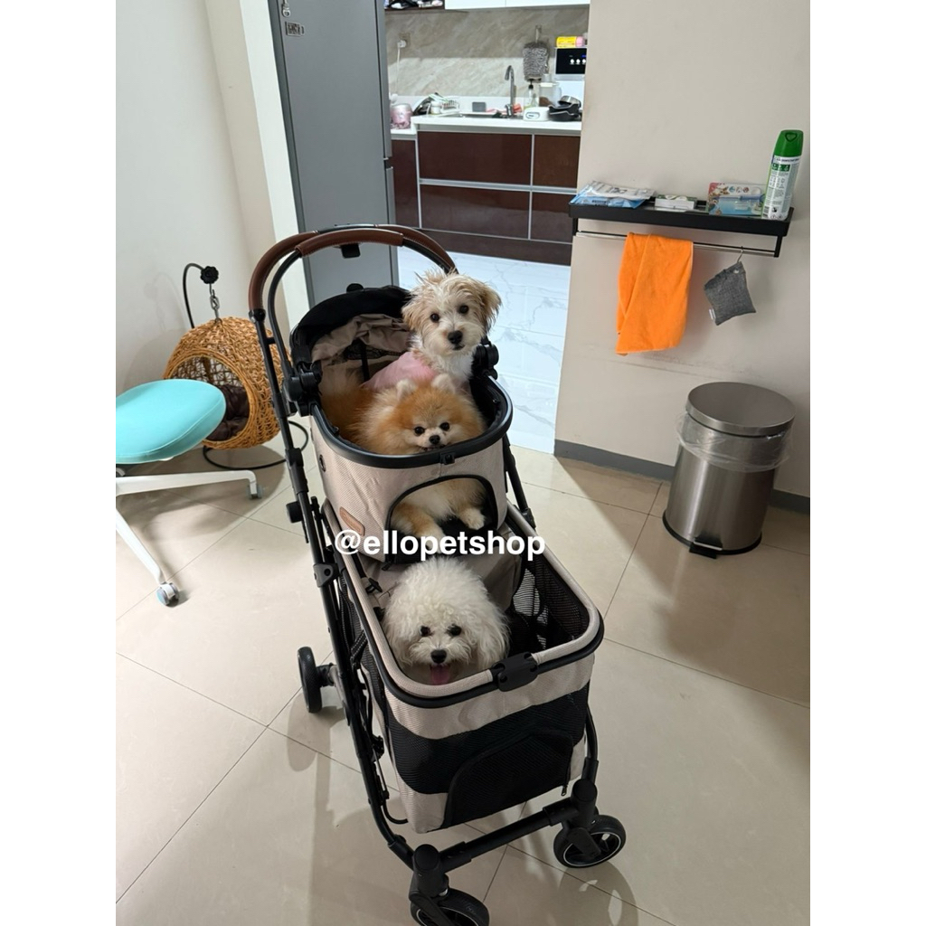 PET STROLLER TINGKAT FROM KOREA/ PET STROLLER DOUBLE / DOG STROLLER / CAT STROLLER