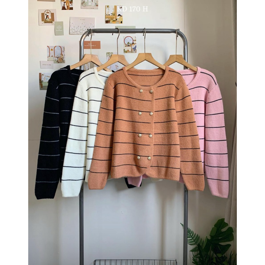 atasan rajut wanita bkk import ld 110 cm